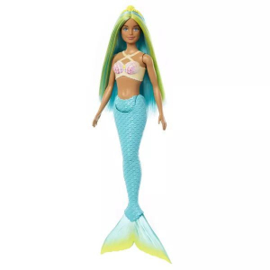Mattel Barbie Dreamtopia: Színes hajú sellő baba kék uszonnyal (HRR02/0194735183647)