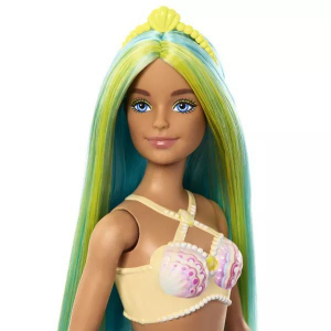 Mattel Barbie Dreamtopia: Színes hajú sellő baba kék uszonnyal (HRR02/0194735183647)