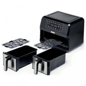 Kenwood Home Appliance  HFM20.000MB Forrólevegős fritőz 8 l 1700 W Időzítő funkció, Tapadásmentes bevonat Fekete/ezüst (00C462400KEDE)