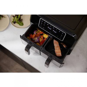 Kenwood Home Appliance  HFM20.000MB Forrólevegős fritőz 8 l 1700 W Időzítő funkció, Tapadásmentes bevonat Fekete/ezüst (00C462400KEDE)
