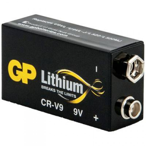 GP 9V-os elem, l&iacute;tium, 9V, 800 mAh,  CR-9V (6LR61), 6LR21, 6AM6, 6LP3146, MN1604, A1604, E Block, LR22