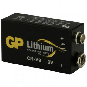 GP 9V-os elem, l&iacute;tium, 9V, 800 mAh,  CR-9V (6LR61), 6LR21, 6AM6, 6LP3146, MN1604, A1604, E Block, LR22