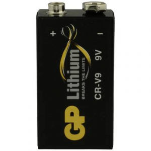 GP 9V-os elem, l&iacute;tium, 9V, 800 mAh,  CR-9V (6LR61), 6LR21, 6AM6, 6LP3146, MN1604, A1604, E Block, LR22