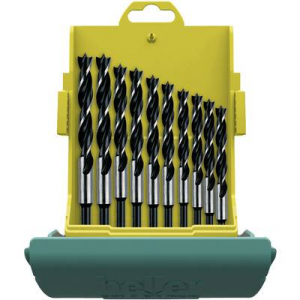 Heller Tools  (24646 0) Fa spir&aacute;l f&uacute;r&oacute; k&eacute;szlet 10 r&eacute;szes 3 mm, 4 mm, 5 mm, 6 mm, 7 mm, 8 mm, 9 mm, 10 mm, 11 mm, 12 mm Hengeres befog&oacute;sz&aacute;r 1 k&eacute;szlet