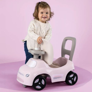 Smoby: Auto Ride-on átalakítható járássegítő bébitaxi rózsaszín (7600720542)