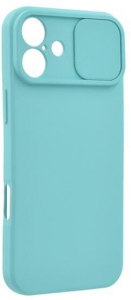 Gigapack Apple iPhone 16 5G kamerav&eacute;dős szilikon tok matt mentaz&ouml;ld (GP-163061)