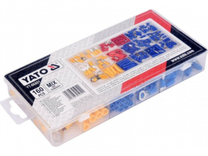 YATO 160 részes kábelsaru készlet autó, elektromosság kábelekhez YT-0(6891)