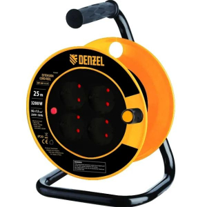 Denzel 25m 3200W 16A IP20 hosszabb&iacute;t&oacute; k&aacute;beldob 4 aljzat (958487)
