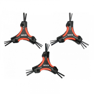 YATO HEX-TORX 26 részes összecsukható imbuszkulcs és torx kulcs készlet (YT-05644)
