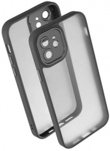 Gigapack Apple iPhone 11 szilikon tok akril hátlappal fekete (GP-153365)
