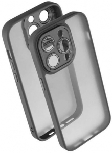 Gigapack Apple iPhone 14 Pro Max szilikon tok akril hátlappal fekete (GP-153370)