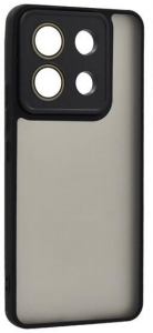 Gigapack Xiaomi Redmi Note 13 5G szilikon tok akril hátlappal fekete (GP-153329)