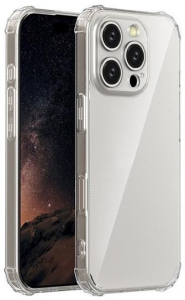 Gigapack Apple iPhone 16 Pro szilikon tok légpárnás sarkokkal átlátszó (GP-160141)