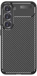 Gigapack Samsung Galaxy S23 Plus (SM-S916) karbon mintás szilikon tok fekete (GP-134832)