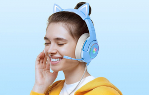 ONIKUMA K9 USB + 3.5mm Jack vezetékes gaming fejhallgató kék (K9 Blue)