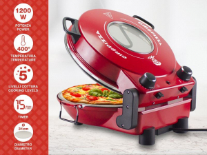 Beper P101CUD301 pizzas&uuml;tő betekintő ablakkal piros