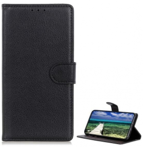 Gigapack Xiaomi Redmi 10 5G bőr hat&aacute;s&uacute; pr&eacute;mium fliptok fekete (GP-125011)