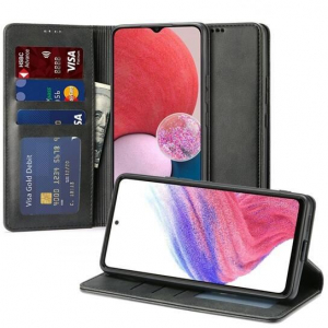 Gigapack Samsung Galaxy A04s (SM-A047F) bőr hatású prémium fliptok fekete (GP-130669)