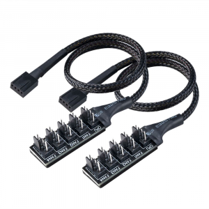 Akasa Flexa FP5H PWM ventilátor elosztó kábel 2db (AK-CBFA08-KT02)