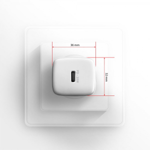 Axagon ACU-PD20W PD3.0 & QC4+ 1xUSB-C hálózati töltő 20W fehér