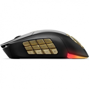 SteelSeries Aerox 9 Wireless: World of Warcraft Edition vezeték nélküli optikai Gaming egér fekete (62619)