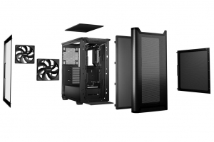 Be quiet! Pure Base 501 Airflow Window táp nélküli ablakos ház fekete (BGW74)