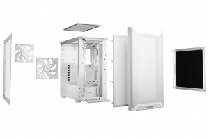 Be quiet! Pure Base 501 Airflow Window táp nélküli ablakos ház fehér (BGW75)
