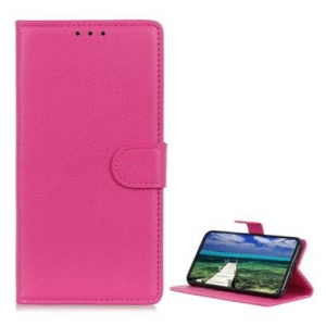 Gigapack Xiaomi Redmi Note 9S bőr hat&aacute;s&uacute; pr&eacute;mium fliptok magenta (GP-96295)