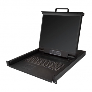 Startech.com 19" Rackmount KVM Console fekete (RKCONS1901)