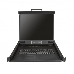 Startech.com 19" Rackmount KVM Console fekete (RKCONS1916K)