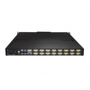 Startech.com 19" Rackmount KVM Console fekete (RKCONS1916K)