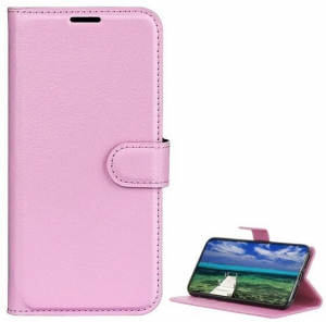 Gigapack Realme 12x bőr hatású prémium fliptok rózsaszín (GP-158316)