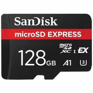 128GB microSDXC Sandisk Express UHS-I U3 A1 (SDSQXFN-128G-GN4NN)