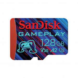128GB microSDXC Sandisk GamePlay U3 A2 V30 (SDSQXAA-128G-GN6XN)