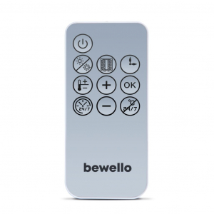 Bewello fali hősugárzó törölközőtartóval fehér (BW2104)