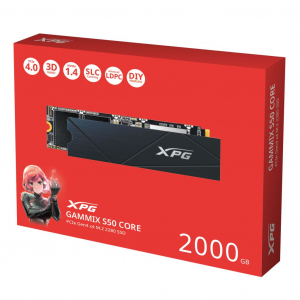 2TB ADATA XPG GAMMIX S50 CORE M.2 SSD meghajtó (SGAMMIXS50C-2000G-CS)
