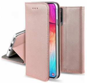 Gigapack Samsung Galaxy A05 (SM-A055F) rombusz mintás fliptok rozéarany (GP-152362)