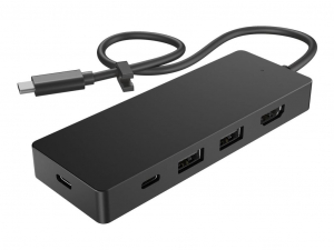 HP USB-C Travel Hub G3 notebook dokkoló fekete (86S97AA)