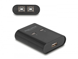 Delock USB 2.0 kapcsol&oacute; 2 PC - 1 eszk&ouml;z (11503)