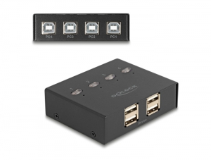 Delock USB 2.0 kapcsol&oacute; 4 szem&eacute;lyi sz&aacute;m&iacute;t&oacute;g&eacute;p - 4 eszk&ouml;z (11507)