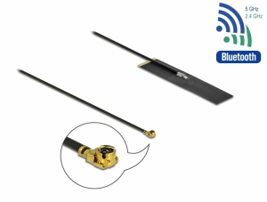 Delock K&eacute;t s&aacute;v&uacute; WLAN ac/ax/a/b/g/n Antenna MHF  I apa 1,7 - 4,7 dBi PIFA FPC mindenir&aacute;ny&uacute; (12628)
