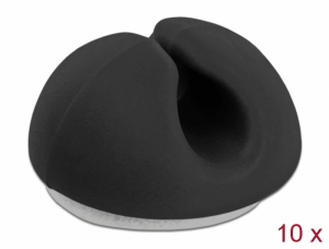 Delock K&aacute;beltart&oacute; mini szett 10 darabos fekete (18343)