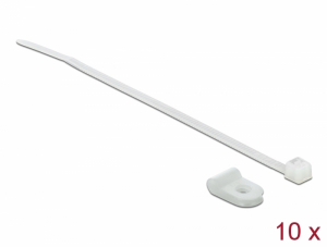 Delock Feh&eacute;r sz&iacute;nű, &ouml;sszekapcsol&oacute; p&aacute;nt k&eacute;szlet 3,2 mm H 100 x Sz 2,5 mm k&aacute;belekkel (18859)