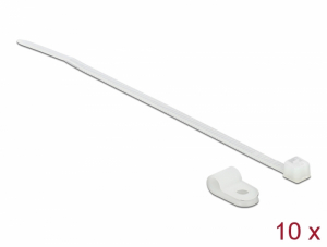 Delock Fehér színű, összekapcsoló pánt készlet 4,8 mm H 150 x Sz 2,5 mm kábelekkel (18861)