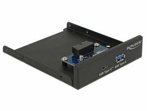 Delock 3.5&quot; USB 3.1 Gen 1 előlap 1 x USB Type-C  + 1 x USB Typ-A (63962)