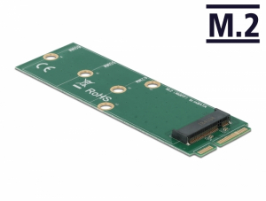Delock mSATA adapter - M.2 aljzat B nyílással (64109)