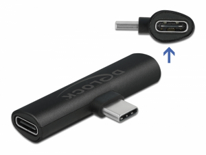 Delock Fekete adapter USB Type-C  - 2 db. USB Type-C  PD (64114)