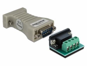 Delock &Aacute;talak&iacute;t&oacute; 1 x soros RS-232 DB9 port - 1 x soros RS-485 port ESD v&eacute;delemmel 15 kV (64140)