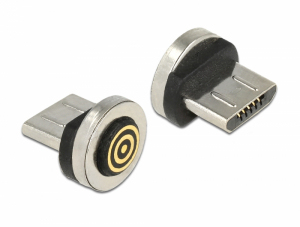 Delock USB Micro-B t&iacute;pus&uacute; apa m&aacute;gneses csatlakoz&oacute; (65932)