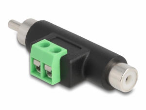 Delock RCA apa &eacute;s RCA anya - Terminal Block Adapter (66056)
